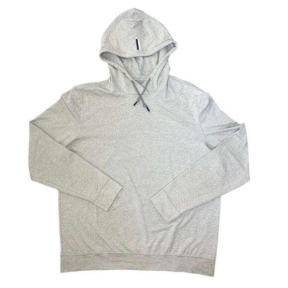 Rhoback Men’s large Performance Hoodie Pullover Heather Grey activewear
